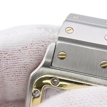 Load image into Gallery viewer, CARTIER Santos Garbe SM H34.4mm×W24.5mm Stainless Steel K18YG White Dial82036283