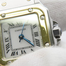 Load image into Gallery viewer, CARTIER Santos Garbe SM H34.4mm×W24.5mm Stainless Steel K18YG White Dial82036283