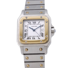 将图像加载到图库查看器中,CARTIER Santos Galve LM H40.8mm×W29.0mm Stainless Steel K18YG White Dial81036288