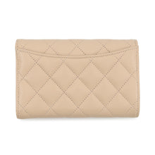 将图像加载到图库查看器中,CHANEL Matelasse Medium Wallet BeigeAP0232 Caviar Leather