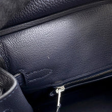 将图像加载到图库查看器中,HERMES Birkin Blue Nuit Togo Leather Size 25