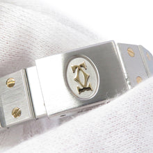 将图像加载到图库查看器中,CARTIER Santos Octagon SM W25mm Stainless Steel K18YG Ivory DialW2001683