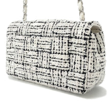 Load image into Gallery viewer, CHANEL Mini Matelasse ChainShoulder White/BlackA69900 Tweed