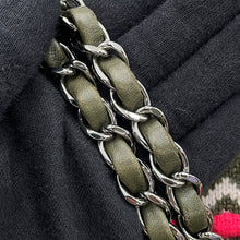 Load image into Gallery viewer, CHANEL CC Logo Knit Shoulder Bag Khaki/MulticolorA90848 Knit Size 25