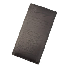 将图像加载到图库查看器中,Berluti Calligraphy Bifold Wallet Long Wallet Brown Leather
