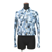 将图像加载到图库查看器中,LOUIS VUITTON Denim Jacket Size 34 Blue Cotton98% Polyurethane2%