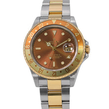 Load image into Gallery viewer, ROLEX GMT MasterII W40mm Stainless Steel K18YG Brown Dial16713