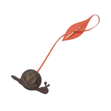 Load image into Gallery viewer, FENDI Snail Bag Charm Orange/Brown Leather