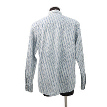 将图像加载到图库查看器中,Dior Oblique Kasuri Overshirt Size 38 Blue/White013D585BY989 Cotton100%