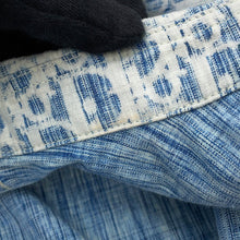 将图像加载到图库查看器中,Dior Oblique Kasuri Overshirt Size 38 Blue/White013D585BY989 Cotton100%