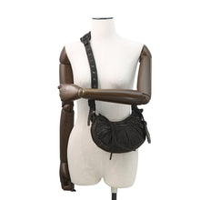 将图像加载到图库查看器中,BALENCIAGA Le Cagoule Shoulder Bag Black671309 Denim Size XS