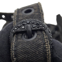 将图像加载到图库查看器中,BALENCIAGA Le Cagoule Shoulder Bag Black671309 Denim Size XS