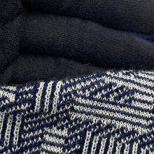 将图像加载到图库查看器中,FENDI FF logo cardigan Size 46 Gray/NavyFZC491 Wool 100%