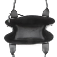 Load image into Gallery viewer, BALENCIAGA Navy Cabas Punching Logo Tote Bag Black339933 Leather Size S