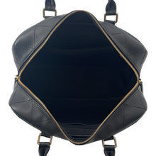 Load image into Gallery viewer, CHANEL Matelasse Bowling 2WAY Handbag Black Calf Leather