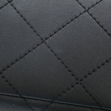 Load image into Gallery viewer, CHANEL Matelasse Bowling 2WAY Handbag Black Calf Leather
