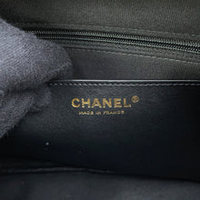 Load image into Gallery viewer, CHANEL Matelasse Bowling 2WAY Handbag Black Calf Leather