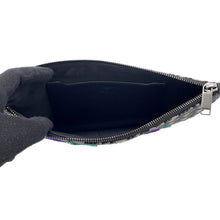 Load image into Gallery viewer, Dior Kenny Scharf Collaboration Oblique Clutch Bag Black/Beige Jacquard canvas