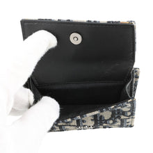 Load image into Gallery viewer, Dior Oblique Compact Wallet Navy20BBC110YSE Canvas/Leather
