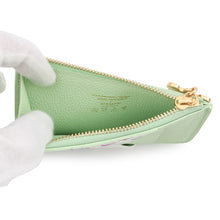 Load image into Gallery viewer, LOUIS VUITTON LV × TM Porte Carte Romy Green TeaM13800 Monogram・Multicolor/Leather