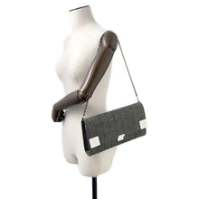 Load image into Gallery viewer, CHANEL Chocolate Bar Chain Shoulder Bag Navy Denim