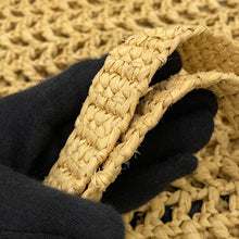 Load image into Gallery viewer, PRADA Logo Crochet Tote Bag Natural2VG105 Raffia