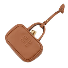 Load image into Gallery viewer, MIUMIU Bow Bag Charm Cognac5NR036 Leather