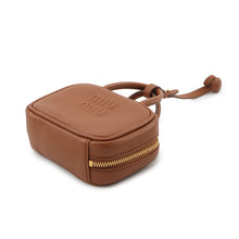 Load image into Gallery viewer, MIUMIU Bow Bag Charm Cognac5NR036 Leather