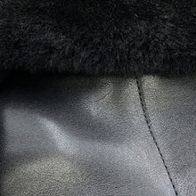 Load image into Gallery viewer, LOUIS VUITTON LV Beaubourg Line EncreBoots Black Leather Shearling Size 38