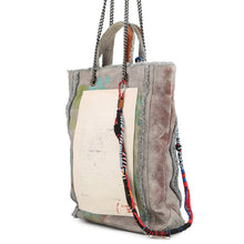 将图像加载到图库查看器中,CHANEL Graffiti Bricolage 2-way Chain Tote Gray/MulticolorA92317 Canvas