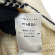 Load image into Gallery viewer, Dior Sailor knit cardigan Size 34 Ivory154G02AM305 Linen70% Cashmere30%