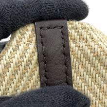 Load image into Gallery viewer, LOEWE Puzzle Fold Tote Beige/BrownA779G50X34 Raffia Calf Leather Size Medium