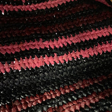 Load image into Gallery viewer, LOEWE Paula Ibiza Puzzle Fold Tote Burgundy/Pink/Beige/BlackA779G50X37 Raffia Leather Size Medium