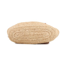 Load image into Gallery viewer, BALENCIAGA Le City Basket 2WAY Tote Bag Natural/Camel828888 Raffia Lambskin Size Medium