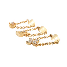 Load image into Gallery viewer, LOUIS VUITTON Lady's LV Ring Set Size M GoldM1695M Gold Plated Colored Stones