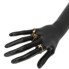Load image into Gallery viewer, LOUIS VUITTON Lady's LV Ring Set Size M GoldM1695M Gold Plated Colored Stones