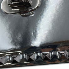 将图像加载到图库查看器中,Valentino Garavani RockStudded Shoulder Bag Silver3W2B0M42QTE Patent Leather