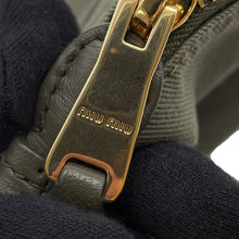 Load image into Gallery viewer, MIUMIU Gabardine Pouch Khaki/Yellow5NE841 Cotton Canvas Size 7.3"