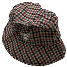 Load image into Gallery viewer, MIUMIU Vichy bucket hat Size 215x6.7" Multicolor5RM048 recycled nylon