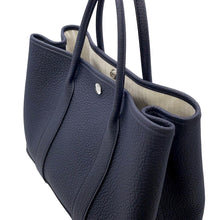 将图像加载到图库查看器中,HERMES Garden Party Blue Indigo Negonda Leather Size TPM