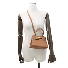 Load image into Gallery viewer, HERMES Mini Kelly Gold Courchevel Size 20