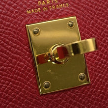 将图像加载到图库查看器中,HERMES Mini Kelly Rouge Vif Courchevel Size 20