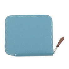 Load image into Gallery viewer, HERMES Azap compact silk in New Blue Jean Epsom