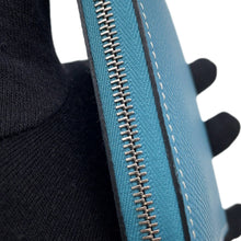 Load image into Gallery viewer, HERMES Azap compact silk in New Blue Jean Epsom