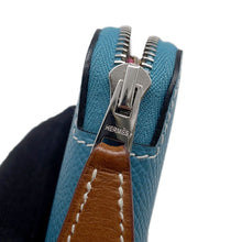 Load image into Gallery viewer, HERMES Azap compact silk in New Blue Jean Epsom