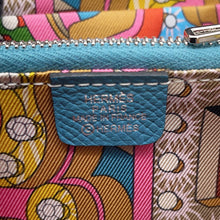 Load image into Gallery viewer, HERMES Azap compact silk in New Blue Jean Epsom