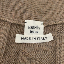 Load image into Gallery viewer, HERMES H motif long cardigan Size 36 Brown4E2522D3 Wool100%