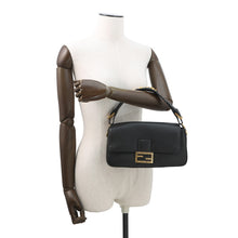 将图像加载到图库查看器中,FENDI Stefano Pilati Collaboration Baguette Shoulder Black8BR822 Nappa Leather