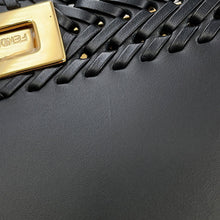 将图像加载到图库查看器中,FENDI Peekaboo ISeeU Braided Black8BN327 Leather Size Small