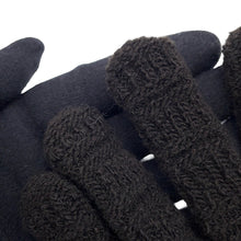 Load image into Gallery viewer, Bottega Veneta Gloves Intreccio Size M Brown708694 Wool Cashmere Nylon Polyurethane